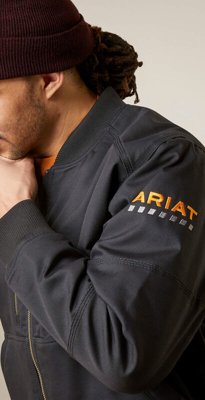 Rebar Stretch Canvas Bomber Jacket 01